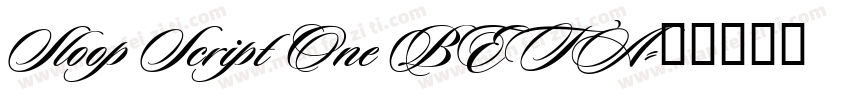 Sloop Script One BETA字体转换